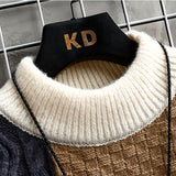 Autumn And Winter New Sweater Warm Fashion Stitching Color