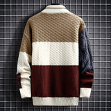 Autumn And Winter New Sweater Warm Fashion Stitching Color