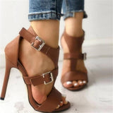 Woman Heel Strap Peep