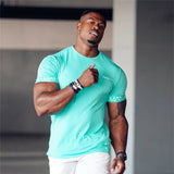 Top Seller Men Short Sleeve Workout Gym T-shirt Compression