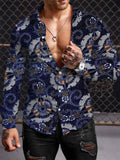 Jealí' Bohemian Men Shirt Fashion 3D Printing Shirts Pattern Casual