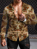 Jealí' Bohemian Men Shirt Fashion 3D Printing Shirts Pattern Casual