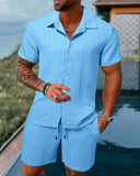 Men's Fashion 2 Piece Stripe Set