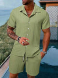 Men's Fashion 2 Piece Stripe Set