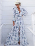 Women Swimsuit Cover Up Sleeve Kaftan Beach Tunic Dress Robe De