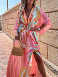 Women Swimsuit Cover Up Sleeve Kaftan Beach Tunic Dress Robe De