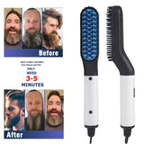 Beard Straightener for Men Faster Heated Ionic Technology Beard