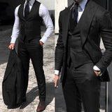 Classy Wedding Tuxedos Suits Slim Fit Bridegroom For Men 3 Pieces