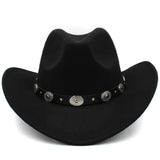 3 Sizes Parent-child Men Women Kids Western Cowboy Hats Wide Brim