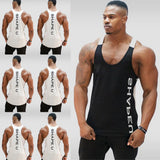 Hot Bodybuilding Fitness Singlets Muscle Vest For Men Tee Basketball