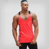 Hot Bodybuilding Fitness Singlets Muscle Vest For Men Tee Basketball