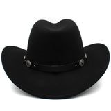 3 Sizes Parent-child Men Women Kids Western Cowboy Hats Wide Brim