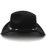 3 Sizes Parent-child Men Women Kids Western Cowboy Hats Wide Brim