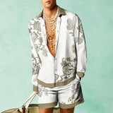 Men's 2-piece Long Sleeved Summer Beach Style