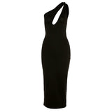 One-shoulder Hollow Women Dress