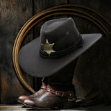 Unisex Women/Men Imitation Suede Western Hat