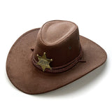 Unisex Women/Men Imitation Suede Western Hat