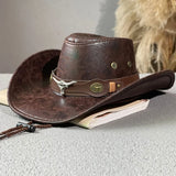 Western Cowboy Hat Rivet Jazzs Girl Costume Cosplay Cap Ornament