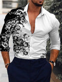 Design Men's Long Sleeve Shirts Trend Ethnic Style Men's