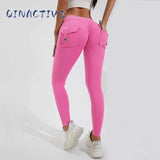 QINACTIVE Leggings Women For Gym With Pocket leggins Yoga Pants