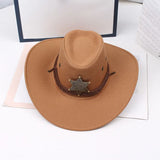 Unisex Women/Men Imitation Suede Western Hat