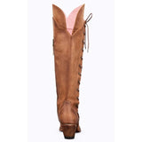 Women Embroidery Western Cowgirl Boots with Lace-up