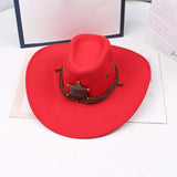 Unisex Women/Men Imitation Suede Western Hat