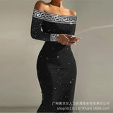 Long Sleeve Cutout Bodycon Dress Women Sexy Fashion