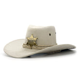 Unisex Women/Men Imitation Suede Western Hat