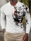 Vintage Lion Pattern Shirt