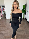 Sexy Off the Shoulder Slash Neck Party Dress Women Clothing Night Club