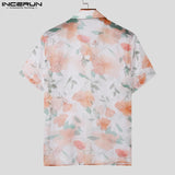 Transparent New Men's Floral Printed Shirts