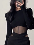 Black Skinny Tshirt Long Sleeve | Sexy Shirts Girls Long Sleeve -