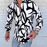 Men's European and American autumn and summer new fashion printing