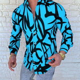 Men's European and American autumn and summer new fashion printing