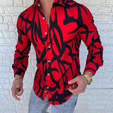 Men's European and American autumn and summer new fashion printing