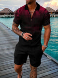 Men's Polo Shirt Suit Street Fashion  Lion Printing