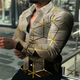 Men's Shirts Lapel Button Shirt Casual