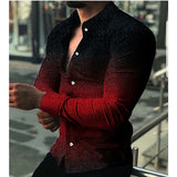 Men's Shirts Lapel Button Shirt Casual