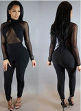 Jealí Transparent Jumpsuits Black