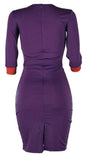 Jealí Slim Purple Knee Length Dress