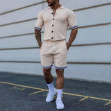 European Sports Suit Men's New Solid Color Lapel