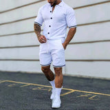 European Sports Suit Men's New Solid Color Lapel