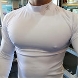 Gym Long Sleeve Shirt Men Fitness Training T-shirt Running Sport