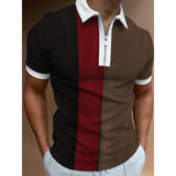 Men's Top Summer New Lapel Polo Shirt Men's Short sleeved Men's T