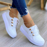 Light Breathable Casual Female Flat Shoes Rose Gold /White/Gold/Black